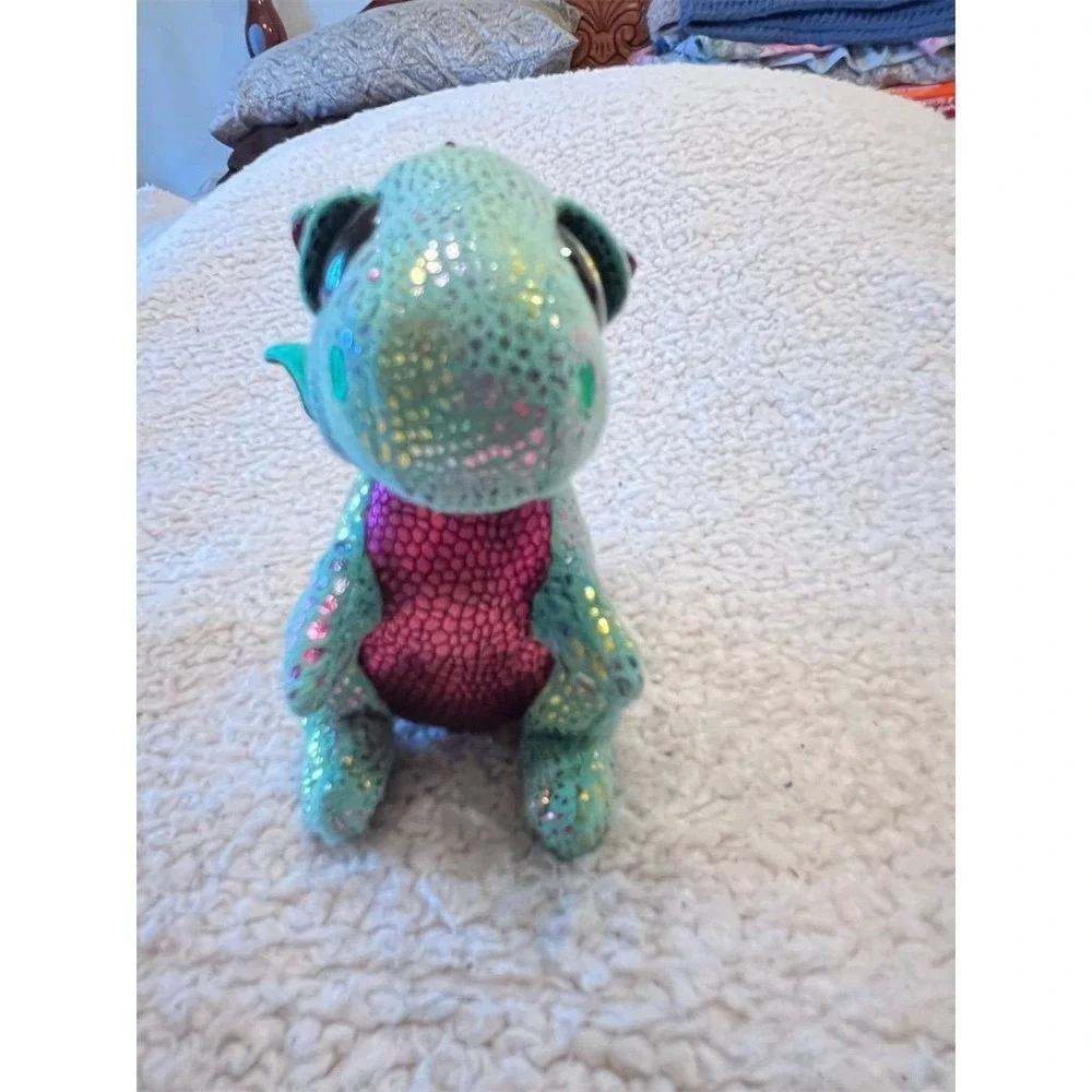 Ty Beanie Boos Cinder the Green‎ Dragon Plush Toy 6